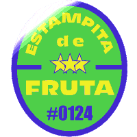 estampitadefruta fruta platano estampita estampita de fruta Sticker