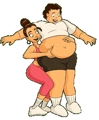 Weight Loss Fitness Sticker by Noah Malloy