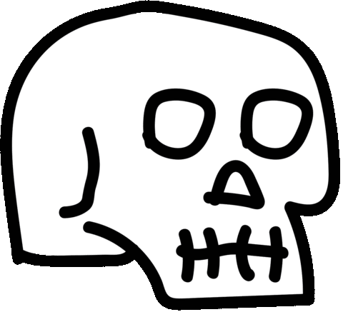 Skull Pedro Sticker