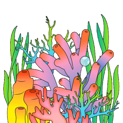 Under Water Ocean Sticker by Nicole Ginelli
