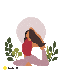 Yoga Athlete Sticker by Miniletics