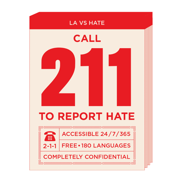 LAvsHate california la los angeles hate Sticker