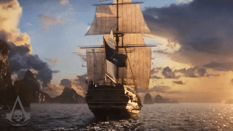 News Sebrae - Edição 55 - GIF de Navio antigo em alto mar