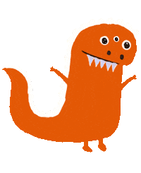 banco_itau dino infantil rex desenho Sticker