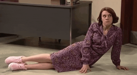 laying down kate mckinnon GIF by Saturday Night Live