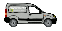 Piepermarkt lieferservice kastenwagen piepermarkt Sticker