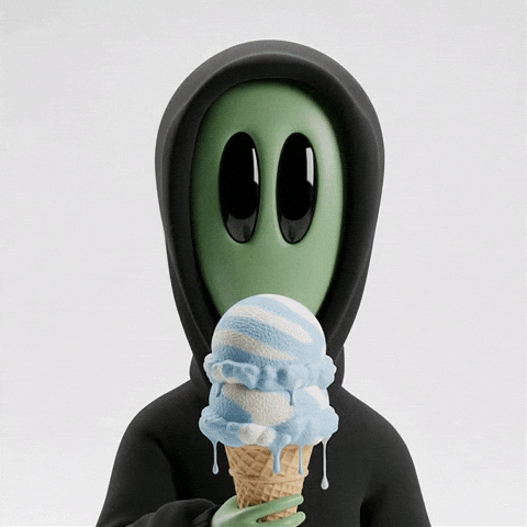 Ice Cream GIF by Lonely Aliens