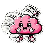 Cloud Sticker by Bel Diniz