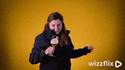 Wizzflix_ beer cheers yellow wink GIF