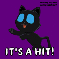 Glow Black Cat GIF by VeeFriends