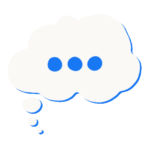 Cloud Typing Sticker by Facebook Watch