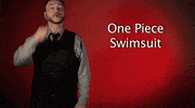 sign language one piece swimsuit GIF by Sign with Robert