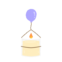 junejune666 candle scented candle moomoocandle Sticker
