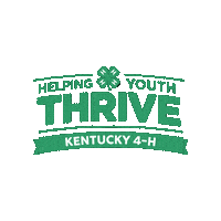 kentucky4hyouthdevelopment 4h ky4h kentucky4h ky4hthrive Sticker
