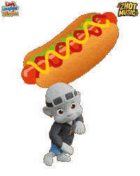 Hungry Hot Dog Sticker by Zhot