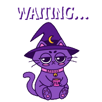 Tired Hurry Up Sticker by Spooks the Cat