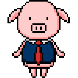 PiggyFarm giphyupload pig piggy sit Sticker