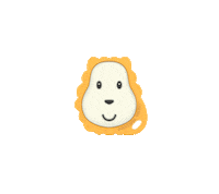 Teether Flatface Sticker by Matchstick Monkey