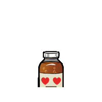 kombuchabrewers love hearts emoji bubbly Sticker