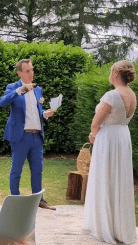 Wedding Mic Drop GIF