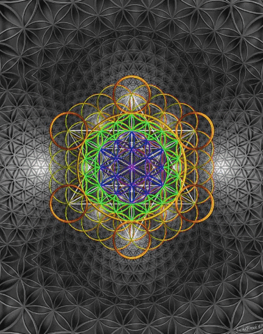 MetatroniaEnergy giphygifmaker sacred geometry ascension metatron GIF