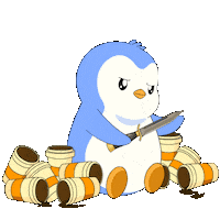 Angry Over It Sticker by Pudgy Penguins