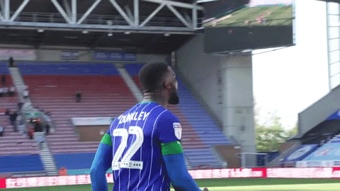 Chey Dunkley Clapping GIF by Wigan Athletic