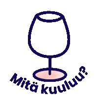 wine Sticker by Mitä kuuluu?
