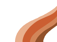 karaakemi orange brown lines karaakemi Sticker