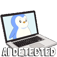 Artificial Intelligence Penguin Sticker by Pudgy Penguins