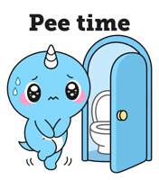 Toilet Bathroom Sticker by Naru Naru