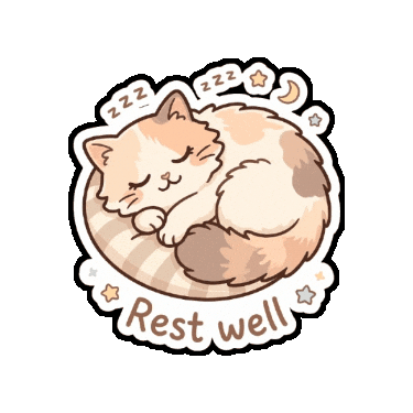 Tired Good Night Sticker