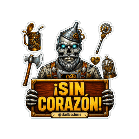 Tin Man Halloween Sticker
