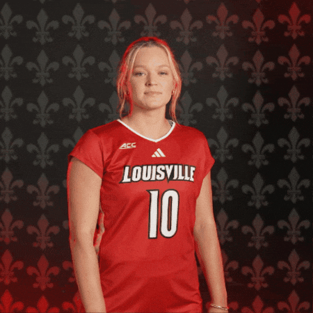 Volleyball Go Cards GIF by Louisville Cardinals