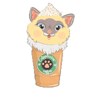 Cat Coffee Sticker