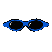 Slengkiy blue sunglasses glasses biru Sticker