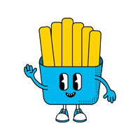 Papas Fritas Fries Sticker by Ehbro