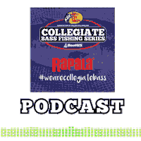 collegiatebass college fishing wearecollegiatebass colegiate bass Sticker