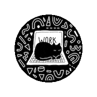 Black Cat Sticker