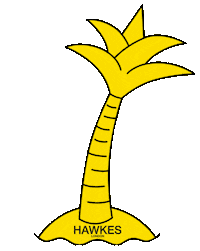 Beach Pineapple Sticker by Hawkes
