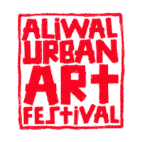 aliwalartscentre party festival stamp fest Sticker