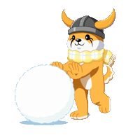Crypto Rolling Sticker by FLOKI