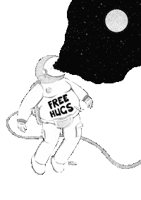 Space Love Sticker