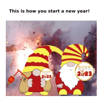 Chinese New Year Gnome GIF