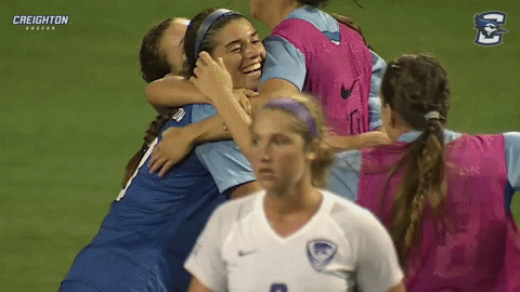 Hug GIF by Creighton University Athletics