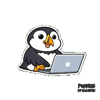 Vibe Working Sticker by Puffins