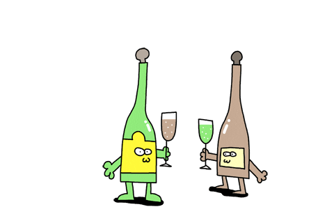 Celebrate Champagne Bottle GIF