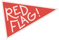 Red Flag No Sticker by Lexi brozovich