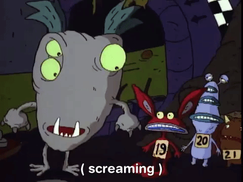 nickrewind giphydvr nicksplat aaahh real monsters giphyarm002 GIF