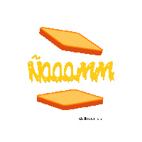 Delikia food comida cheese sandwich Sticker